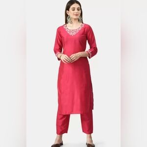 Manaf Kurta Embroidery Pant Set
